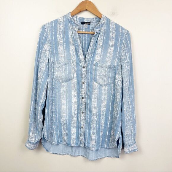 Renuar Chambray Soft Button Down Shirt - Picture 1 of 5